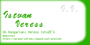 istvan veress business card